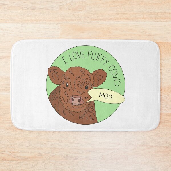 Item preview, I love fluffy cows designed and sold by PeachCatDesigns.
