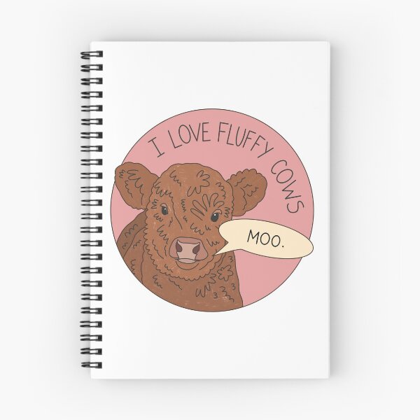 Item preview, I love fluffy cows designed and sold by PeachCatDesigns.