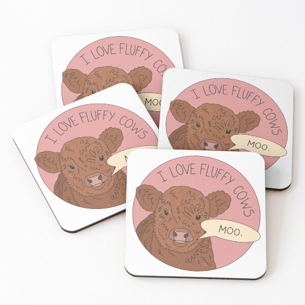 Item preview, I love fluffy cows designed and sold by PeachCatDesigns.