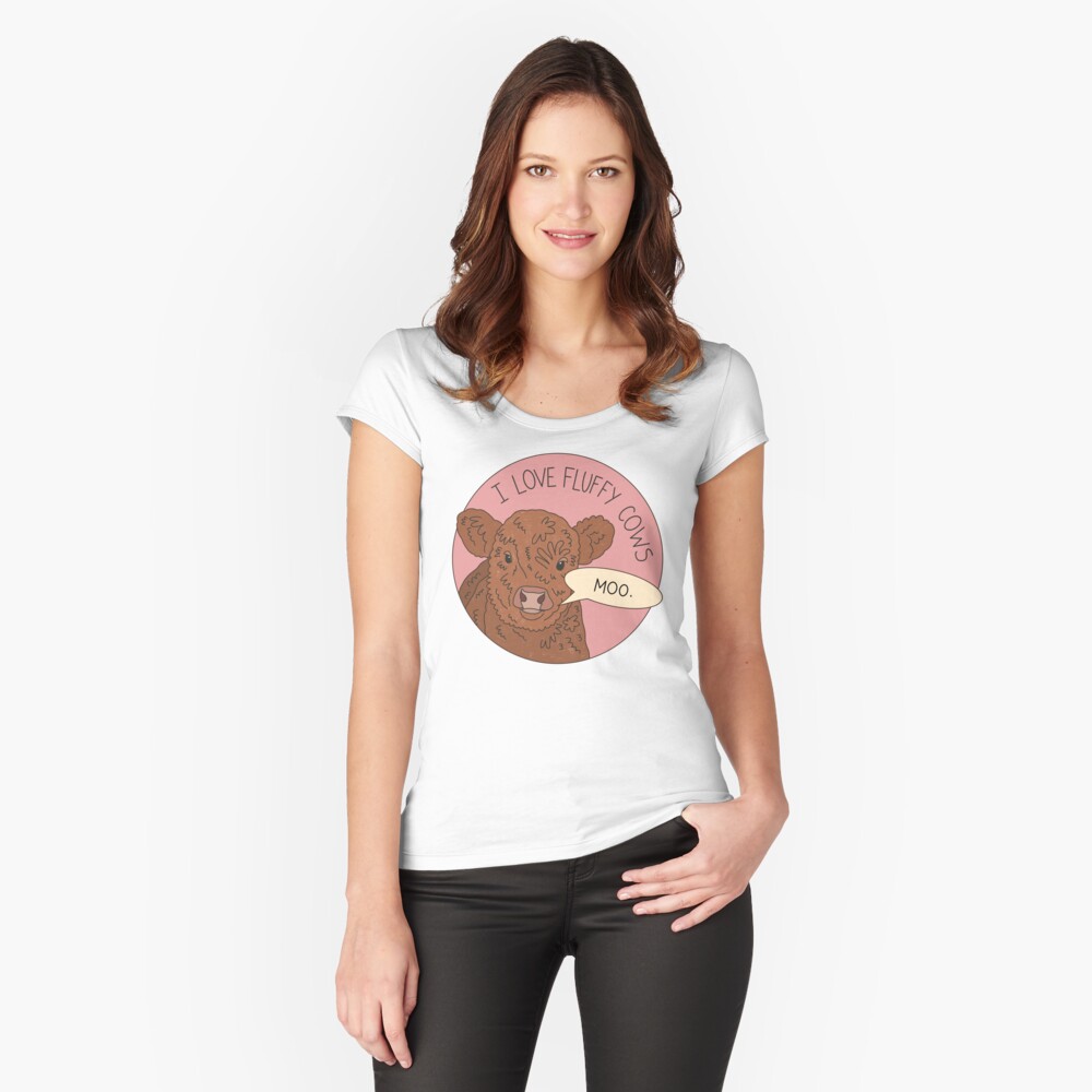 Item preview, Fitted Scoop T-Shirt designed and sold by PeachCatDesigns.