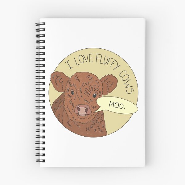 Item preview, I love fluffy cows designed and sold by PeachCatDesigns.