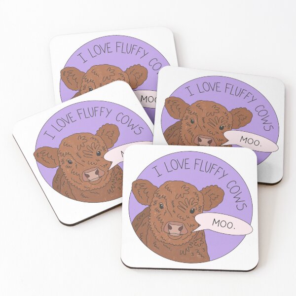 Item preview, I love fluffy cows designed and sold by PeachCatDesigns.