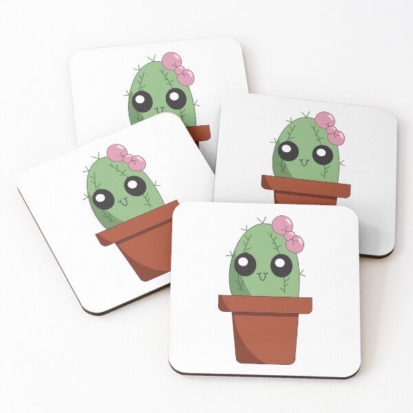 Artikelvorschau, Netter Kaktus mit rosa Schleife entworfen und verkauft von Suzakara Designs.