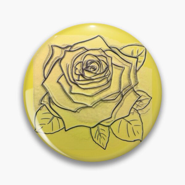 Artikelvorschau, Gelbe Rose Vektorgrafiken metallisch entworfen und verkauft von headtrackerart.