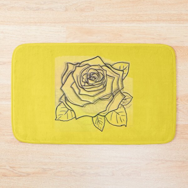 Item preview, Yellow rose vector art metallic designed and sold by headtrackerart.
