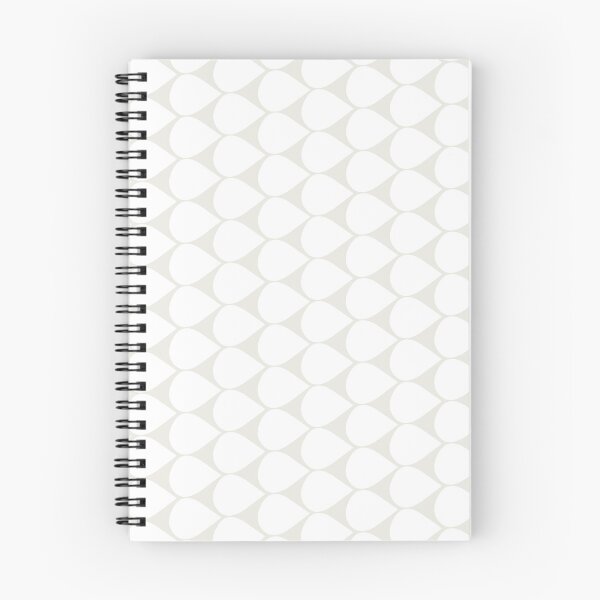 Item preview, Mod Scales Geometric Pattern in White and Pale Gray-Beige designed and sold by kierkegaard.