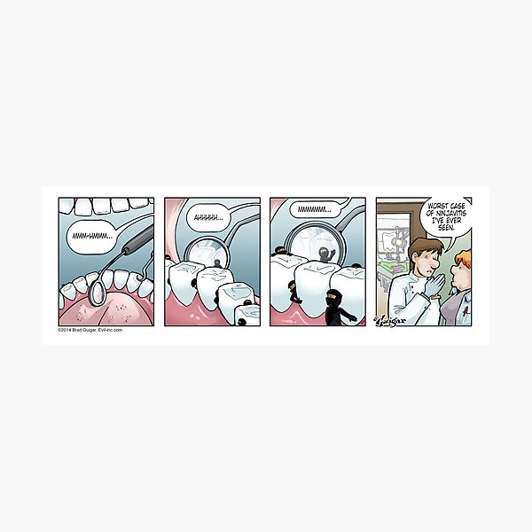 Ninjavitis at the Dentist Office Photographic Print