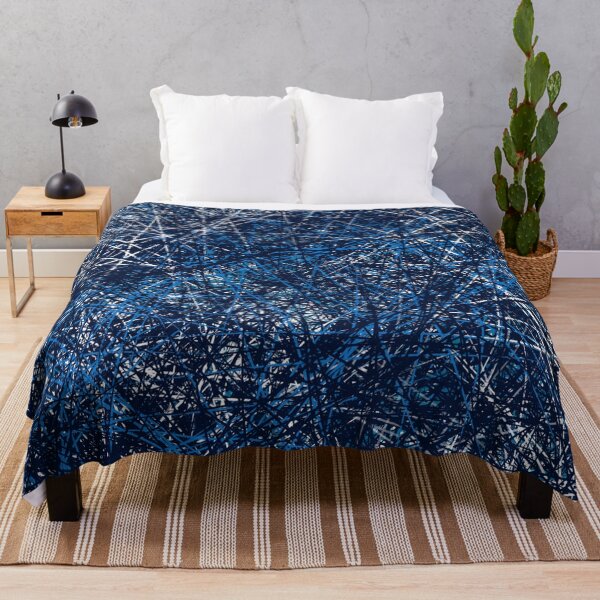 Item preview, Abstract Geometric Blue Navy Art Design designed and sold by kerimeart.