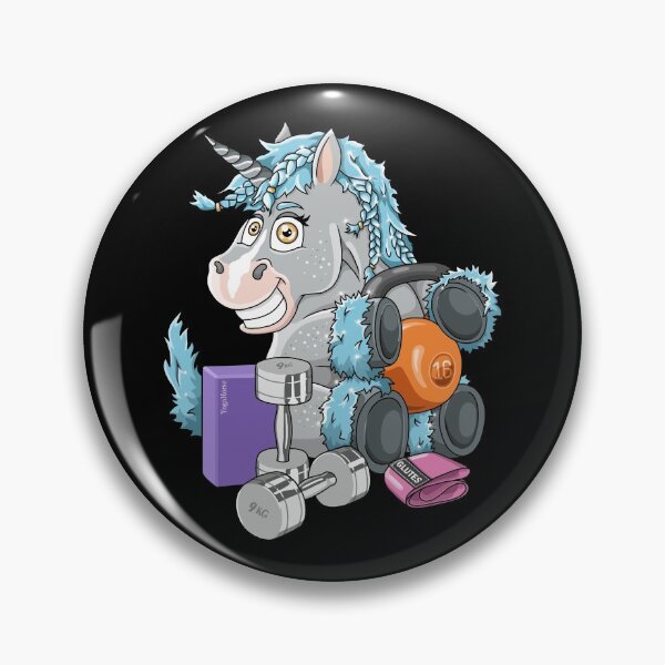 Item preview, Workout unicorn fitness with dumbbells yoga designed and sold by ARTemyzz.