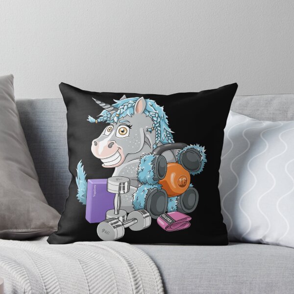 Item preview, Workout unicorn fitness with dumbbells yoga designed and sold by ARTemyzz.
