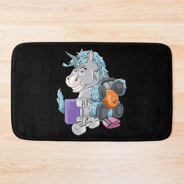 Item preview, Workout unicorn fitness with dumbbells yoga designed and sold by ARTemyzz.