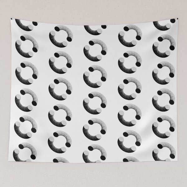 Item preview, Circle Design Pattern Black and Gray designed and sold by sophiedziovalas.