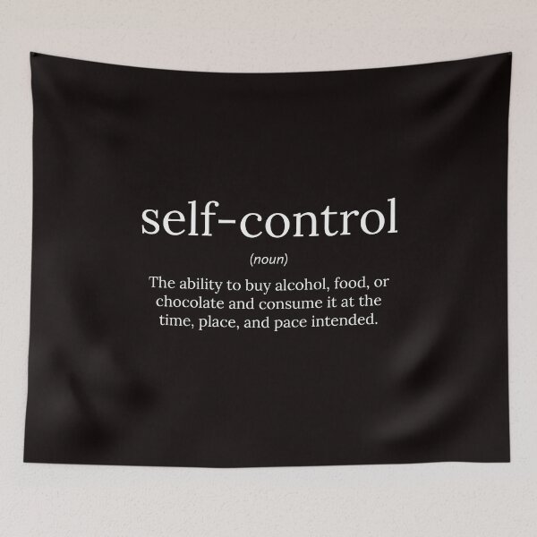 Item preview, Funny Definition: Self-Control designed and sold by T-ShirtGuy.
