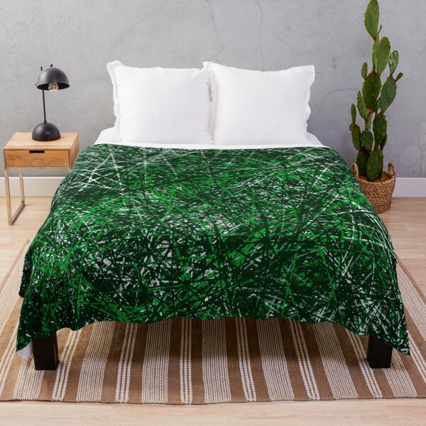 Item preview, Abstract Geometric Green Black White Art Design designed and sold by kerimeart.