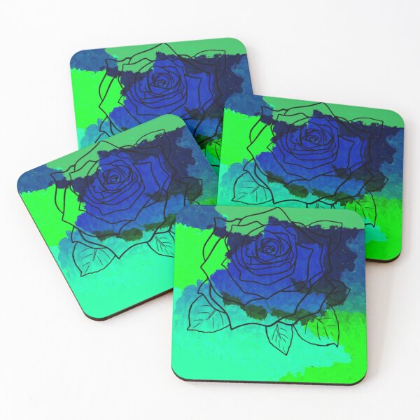 Item preview, Mother only likes blue roses abstract art designed and sold by headtrackerart.