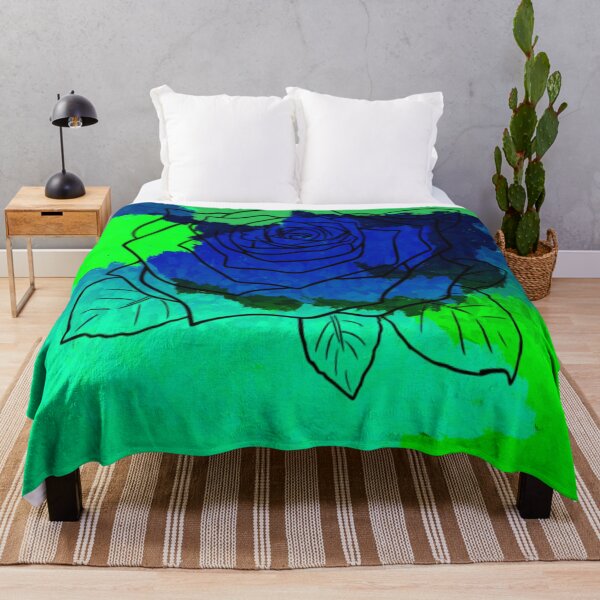 Item preview, Mother only likes blue roses abstract art designed and sold by headtrackerart.