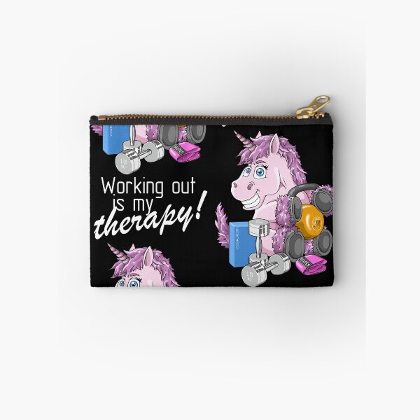 Item preview, Workout is my therapy fitness unicorn motivation designed and sold by ARTemyzz.