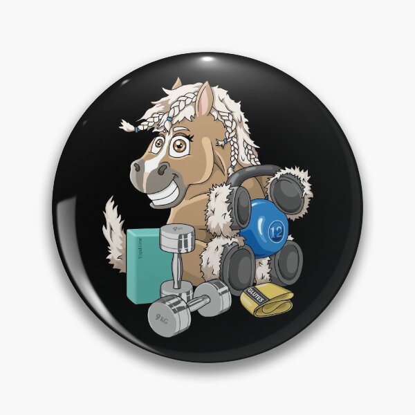 Item preview, Lovely Haflinger horse working out with dumbbells designed and sold by ARTemyzz.