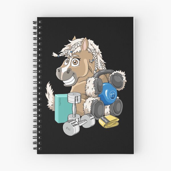 Item preview, Lovely Haflinger horse working out with dumbbells designed and sold by ARTemyzz.