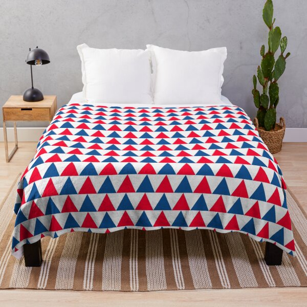 Item preview, American patriotic red and blue triangular pattern designed and sold by LaBelezoka.