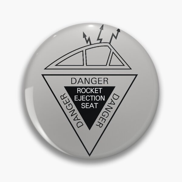 Item preview, Ejection Seat, DANGER, WARNING SIGN designed and sold by ARTsPlural.