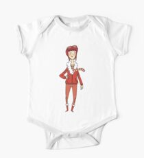 Amelia Earhart Short Sleeve Baby One-Piece