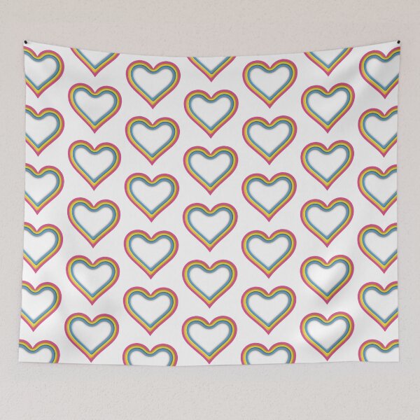Aperçu de l'œuvre Fierté pansexuelle Coeur Papercut créée et vendue par InTheMitten.