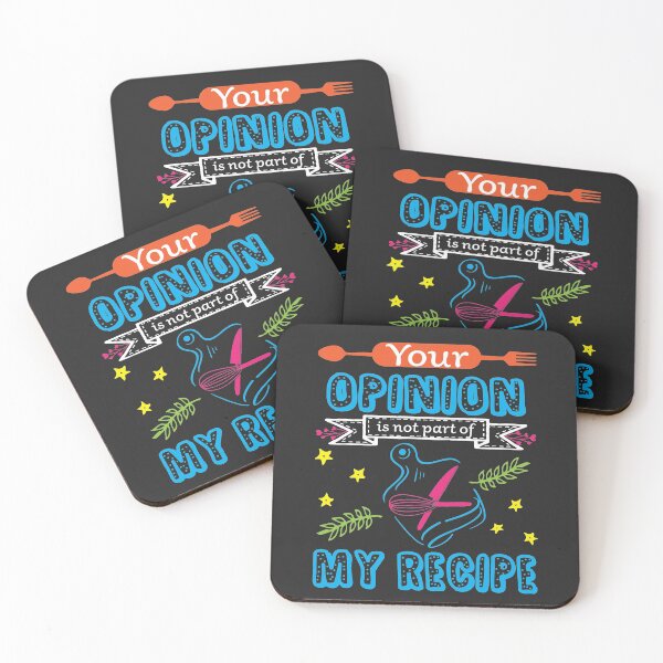 Item preview, Your opinion is not part of my recipe - funny cooking quotes designed and sold by DebbisPalette.