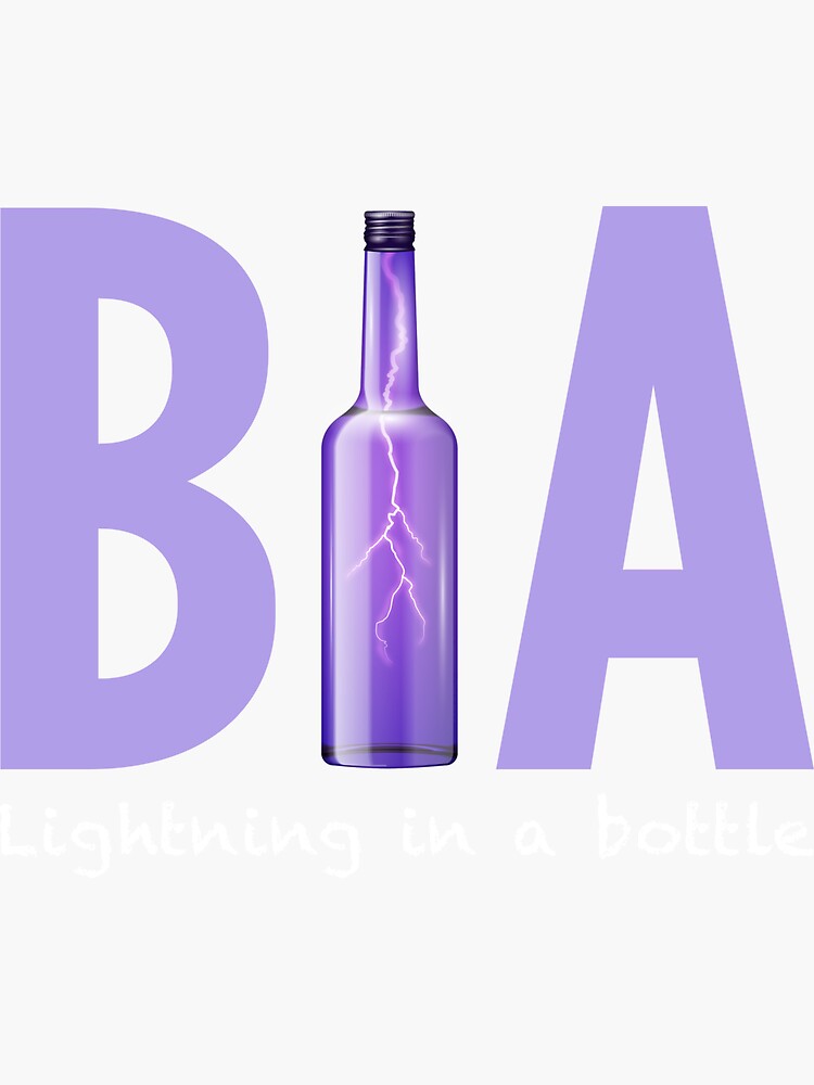 "Lightning In a Bottle" Sticker by BlackImprov Redbubble