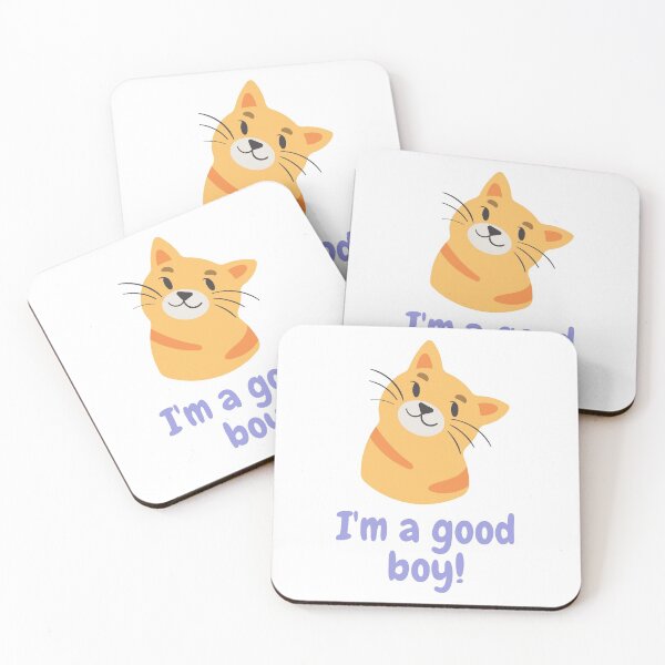 Item preview, I'm a good boy! Cute smiling ginger cat. designed and sold by FoxMire.