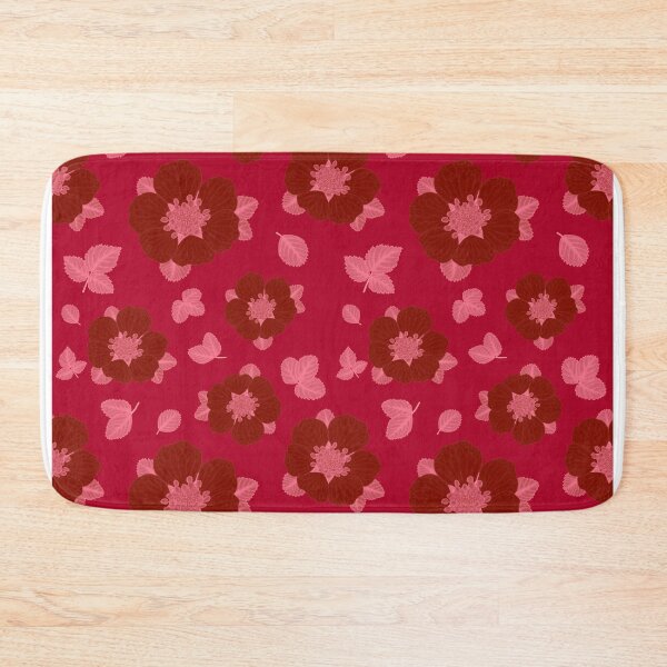 Item preview, Red florals designed and sold by IndieSkyDesign.