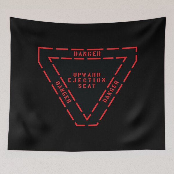 Item preview, DANGER, Upward Ejection Seat , WARNING SIGN designed and sold by ARTsPlural.