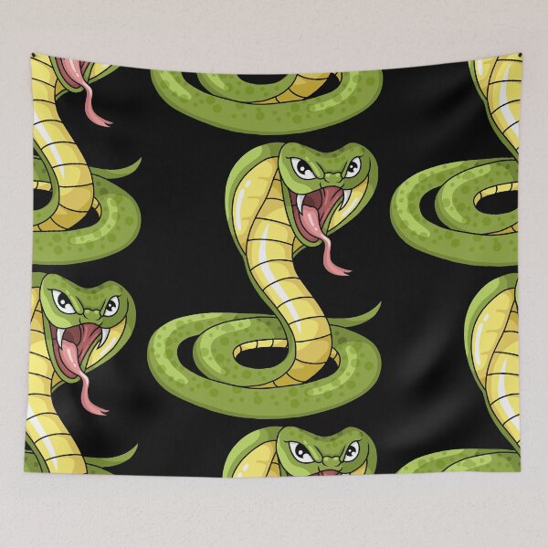 Item preview, Angry snake cobra illustration designed and sold by ARTemyzz.