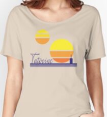Tatooine Sunset Vintage 80s Design Style Women's Relaxed Fit T-Shirt
