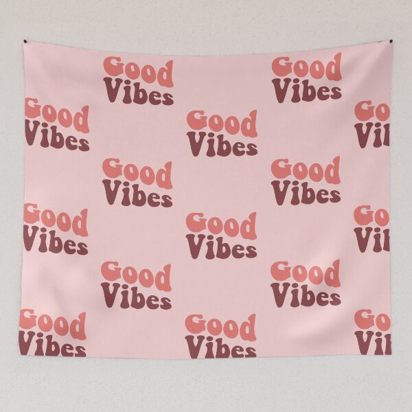Item preview, Good Vibes Peach Colored (Groovy style) designed and sold by LeahsColorBox.