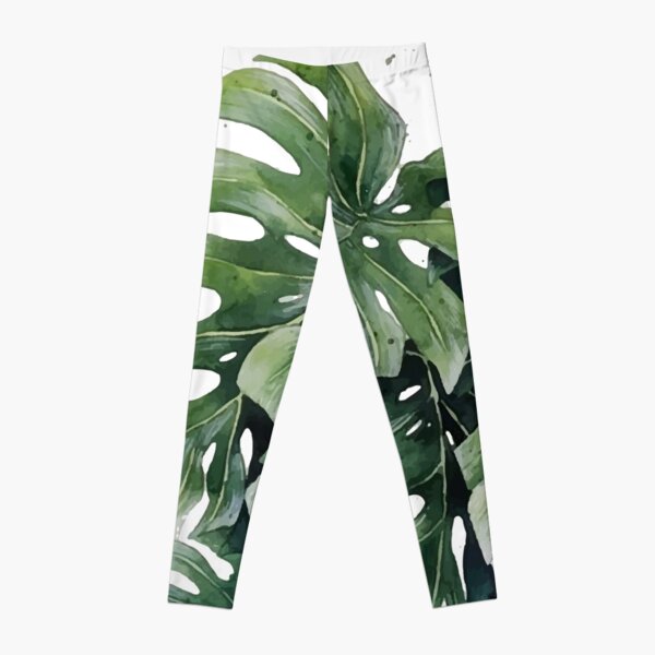 Jungle Leaves, Banana, Monstera Pink #society6 Leggings