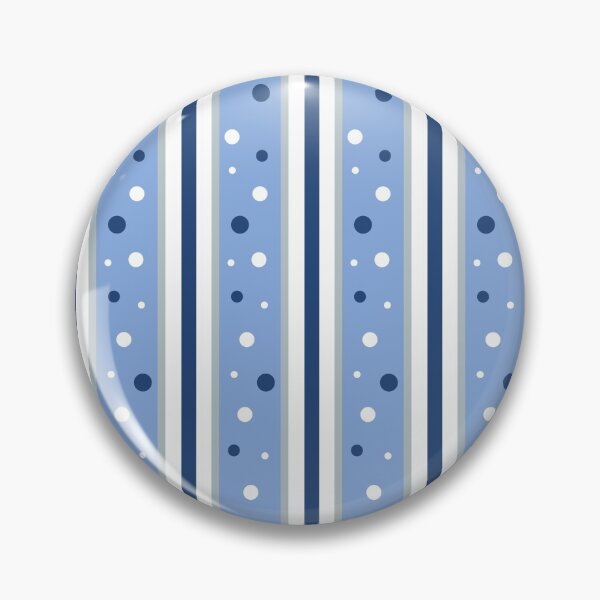 Item preview, Striped blue and white background with vertical lines and polka dots designed and sold by SpringForever.