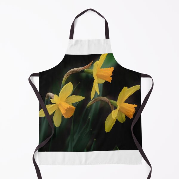 Item preview, Yellow spring flowers on black background designed and sold by olena2552.