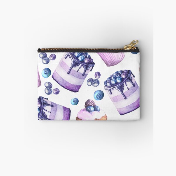 Item preview, Watercolour Blueberry cakes pattern designed and sold by Delicarte.
