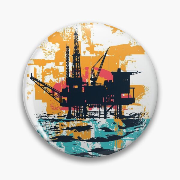 Item preview, Oil Rig Platform Sunset designed and sold by infleims.