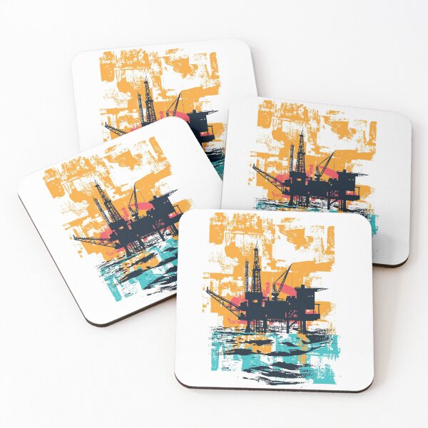 Item preview, Oil Rig Platform Sunset designed and sold by infleims.