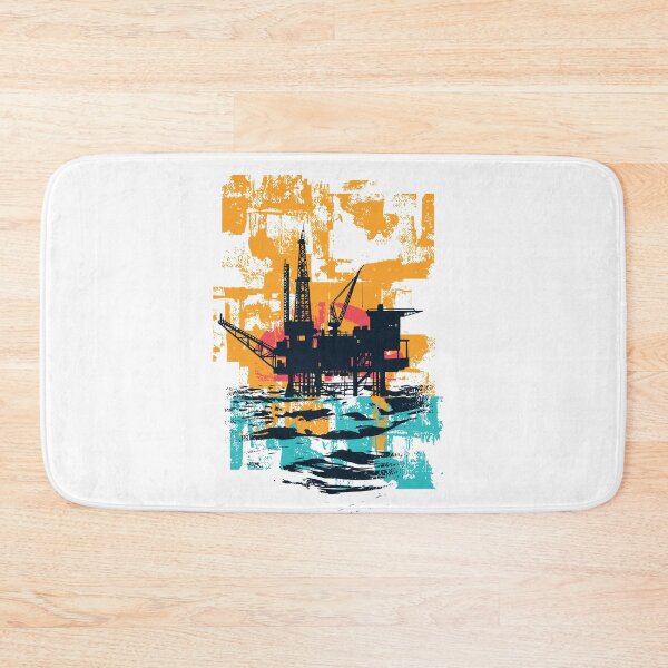 Item preview, Oil Rig Platform Sunset designed and sold by infleims.