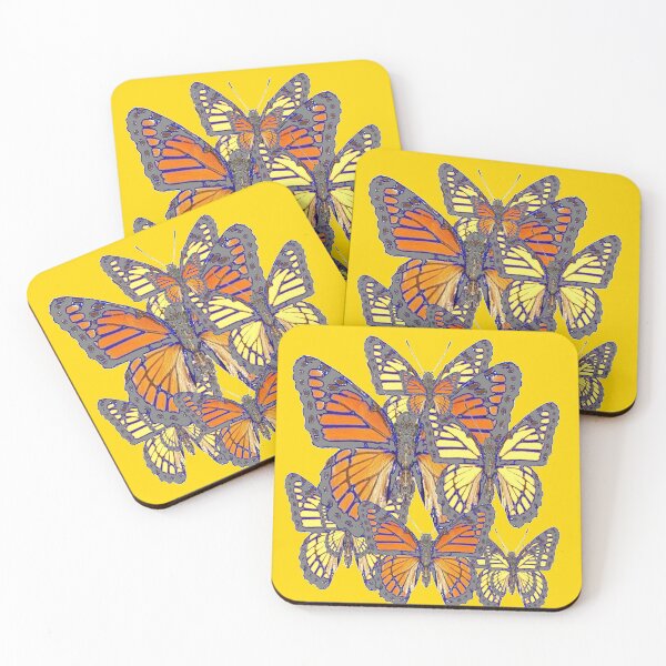 Item preview,  MONARCH STYLE BUTTERFLY ABSTRACT YELLOW PATTERNS designed and sold by sharlesart.