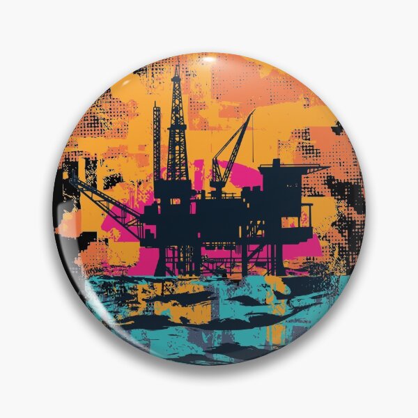 Item preview, Oil Rig Platform Sunset designed and sold by infleims.