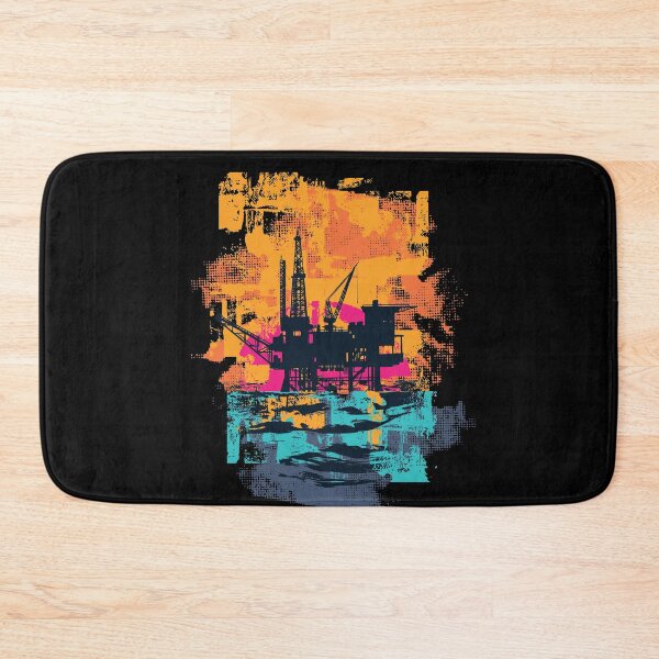 Item preview, Oil Rig Platform Sunset designed and sold by infleims.