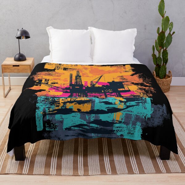 Item preview, Oil Rig Platform Sunset designed and sold by infleims.