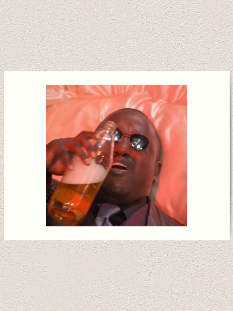 Morpheus Drinking A 40 In A Death Basket "Morpheus Drinkin' a 40 in a Death Basket - Eric Andre Show" Art Print
