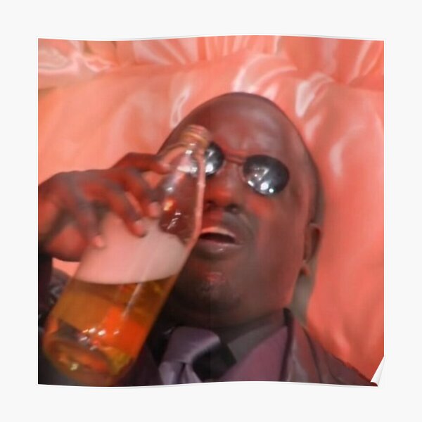 Morpheus Drinking A 40 In A Death Basket