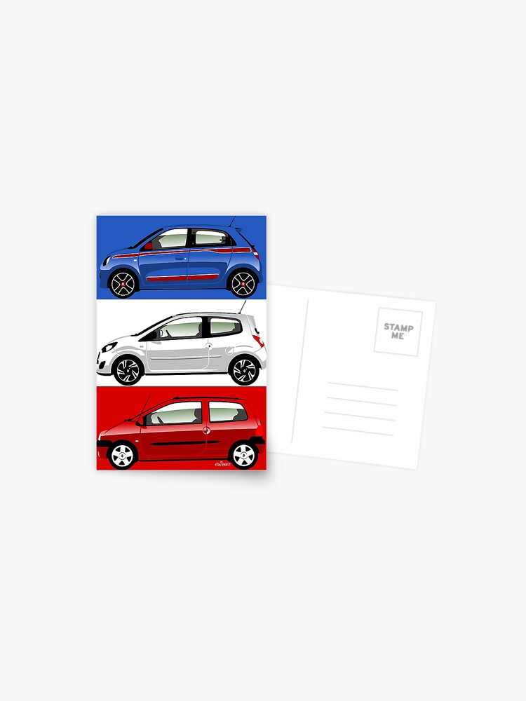 Renault Twingo evolution Postcard for Sale by car2oonz