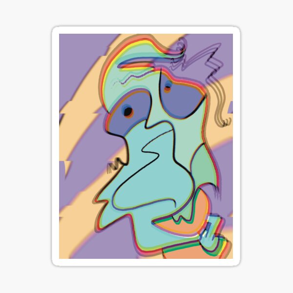 Gaussian Cur Sticker For Sale By What Why Redbubble 8455